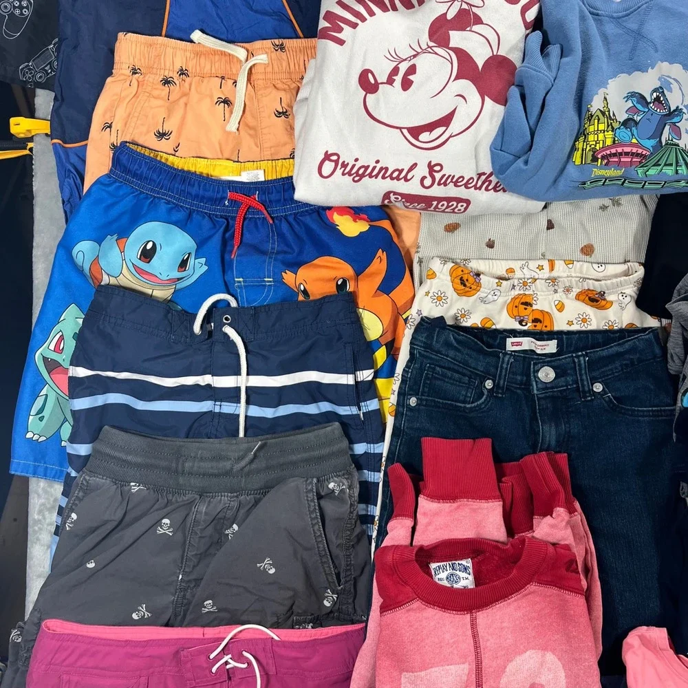 Kids Clothing Lot 36pc Size 6-Teen Zara Nike Disney Adidas Character Mix Winter